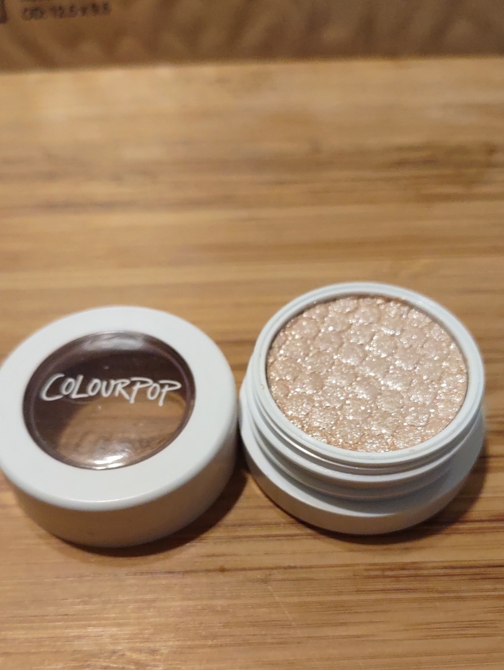 3 For $13.00 ColourPop Shimmery Pale Champagne Eyeshadow Pod Ladybird